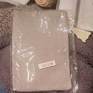 Gray Waffle Knit Blanket